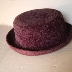 Betmar Vintage Rust Red Winter Velvet Hat